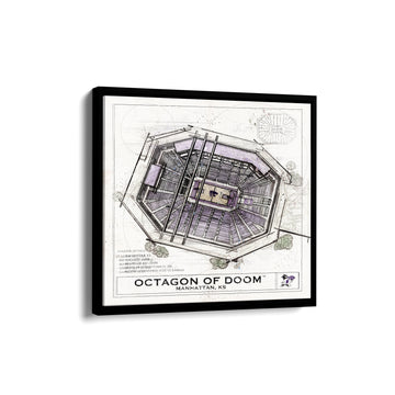 Octagon of Doom Stadium Blueprint Collegiate Sign