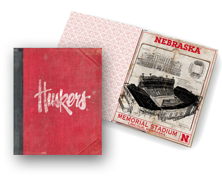 Red Nebraska Huskers Memorial Stadium Coaster Book