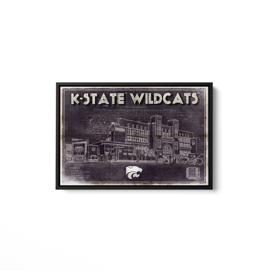 Purple Bill Snyder Family Stadium Kansas State Collegiate Sign