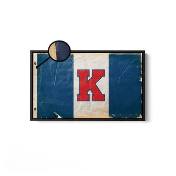 KU Flag Collegiate Sign